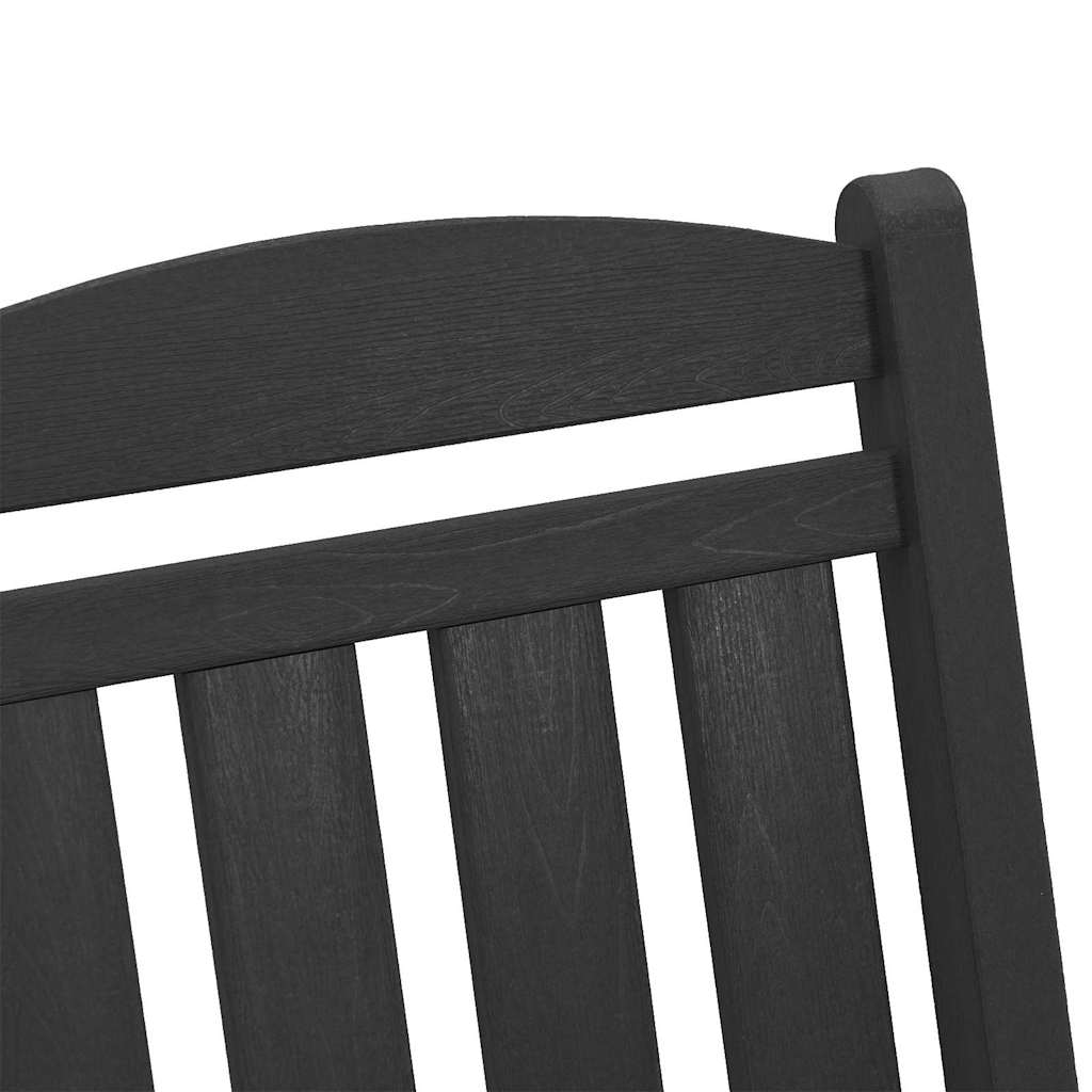 Schaukelstuhl für den Garten 2 pcs Schwarz 70 x 92 x 108cm