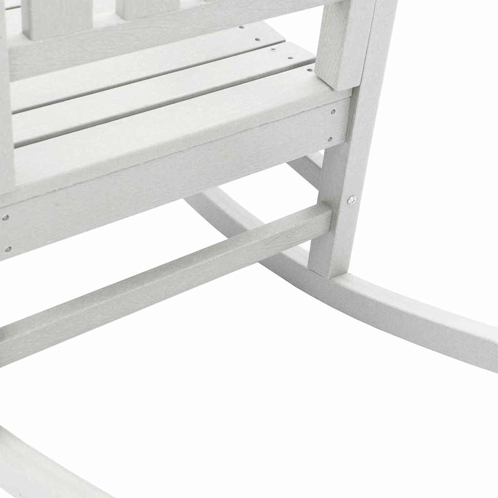 Schaukelstuhl für den Garten 3 pcs Weiß 38 x 38 x 46cm Plastik