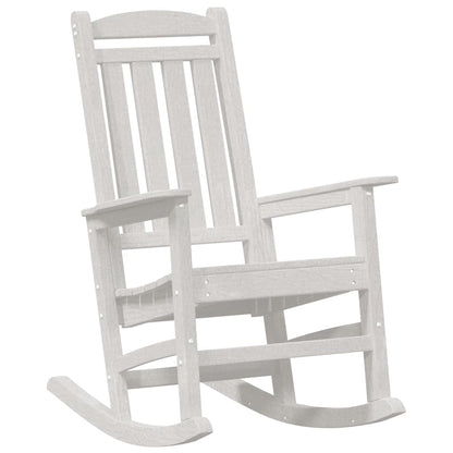 Schaukelstuhl für den Garten 3 pcs Weiß 38 x 38 x 46cm Plastik