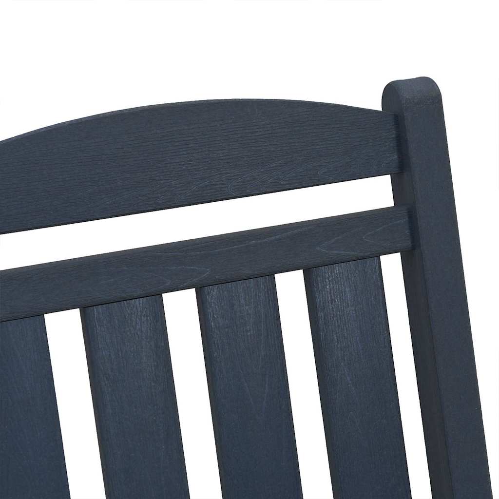 Schaukelstuhl für den Garten 3 pcs Marineblau 38 x 38 x 46cm