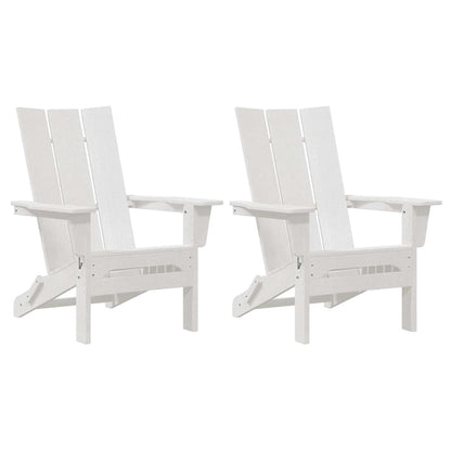 Garten Lounge Möbel 2 pcs Weiß 74.5 x 80.5 x 90cm Plastik