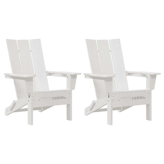 Garten Lounge Möbel 2 pcs Weiß 74.5 x 80.5 x 90cm Plastik