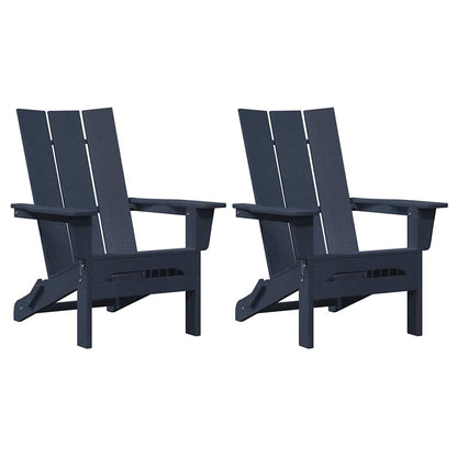 Garten Lounge Möbel 2 pcs Marineblau 74.5 x 80.5 x 90cm Plastik