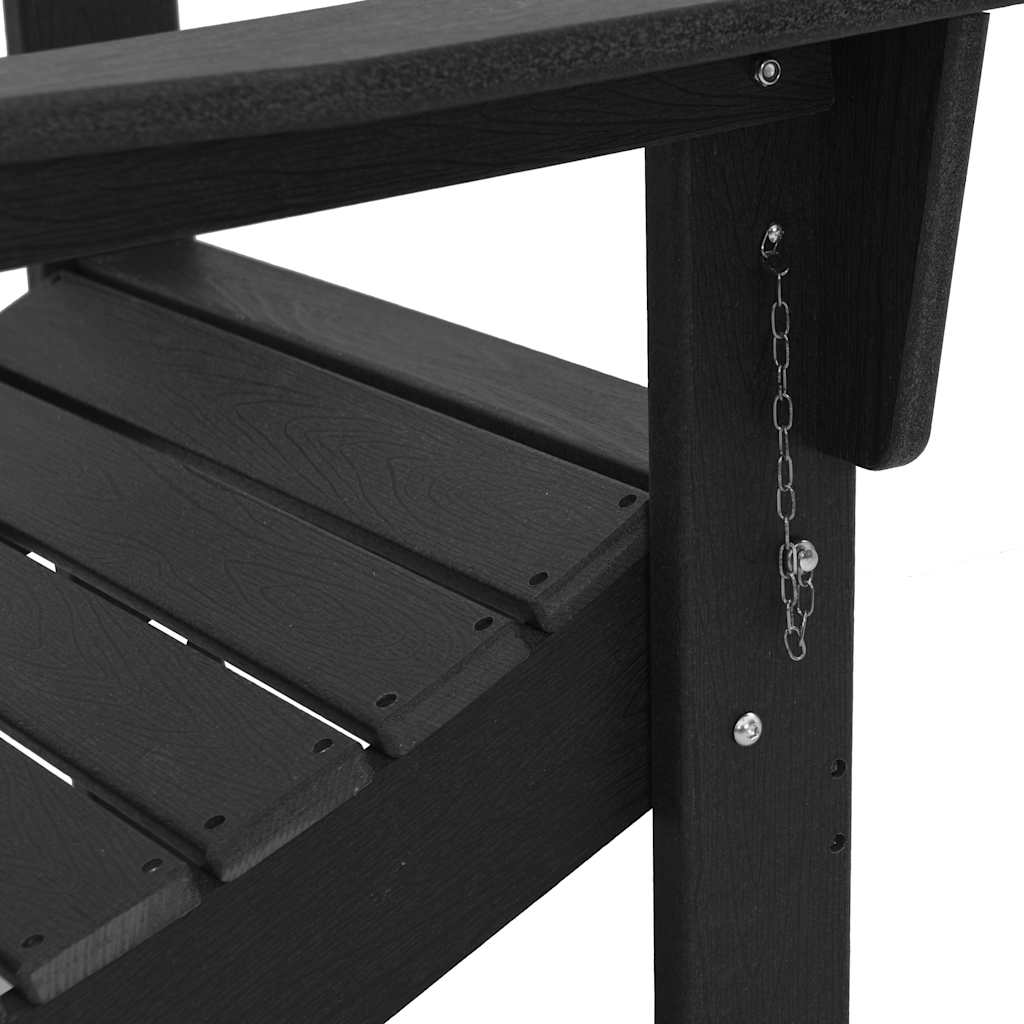 Garten Lounge Möbel 2 pcs Schwarz 74.5 x 80.5 x 90cm Plastik