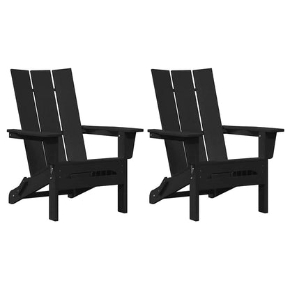 Garten Lounge Möbel 2 pcs Schwarz 74.5 x 80.5 x 90cm Plastik