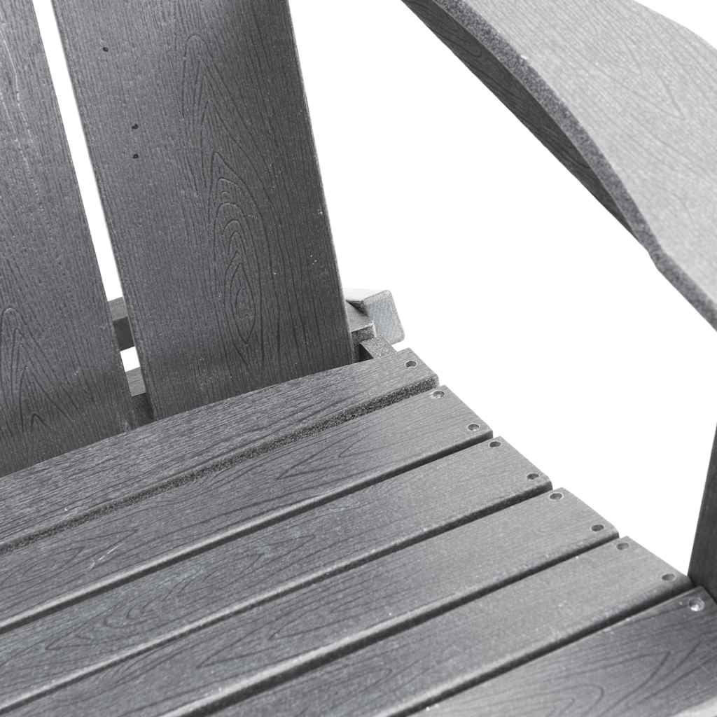 Garten Lounge Möbel 2 pcs Hellgrau 74.5 x 80.5 x 90cm Plastik