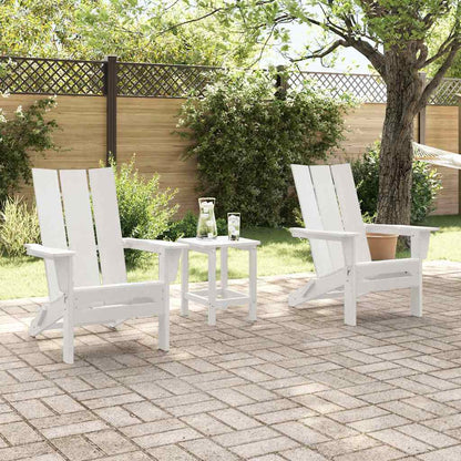 Garten Lounge Möbel 3 pcs Weiß 38 x 38 x 46cm Plastik