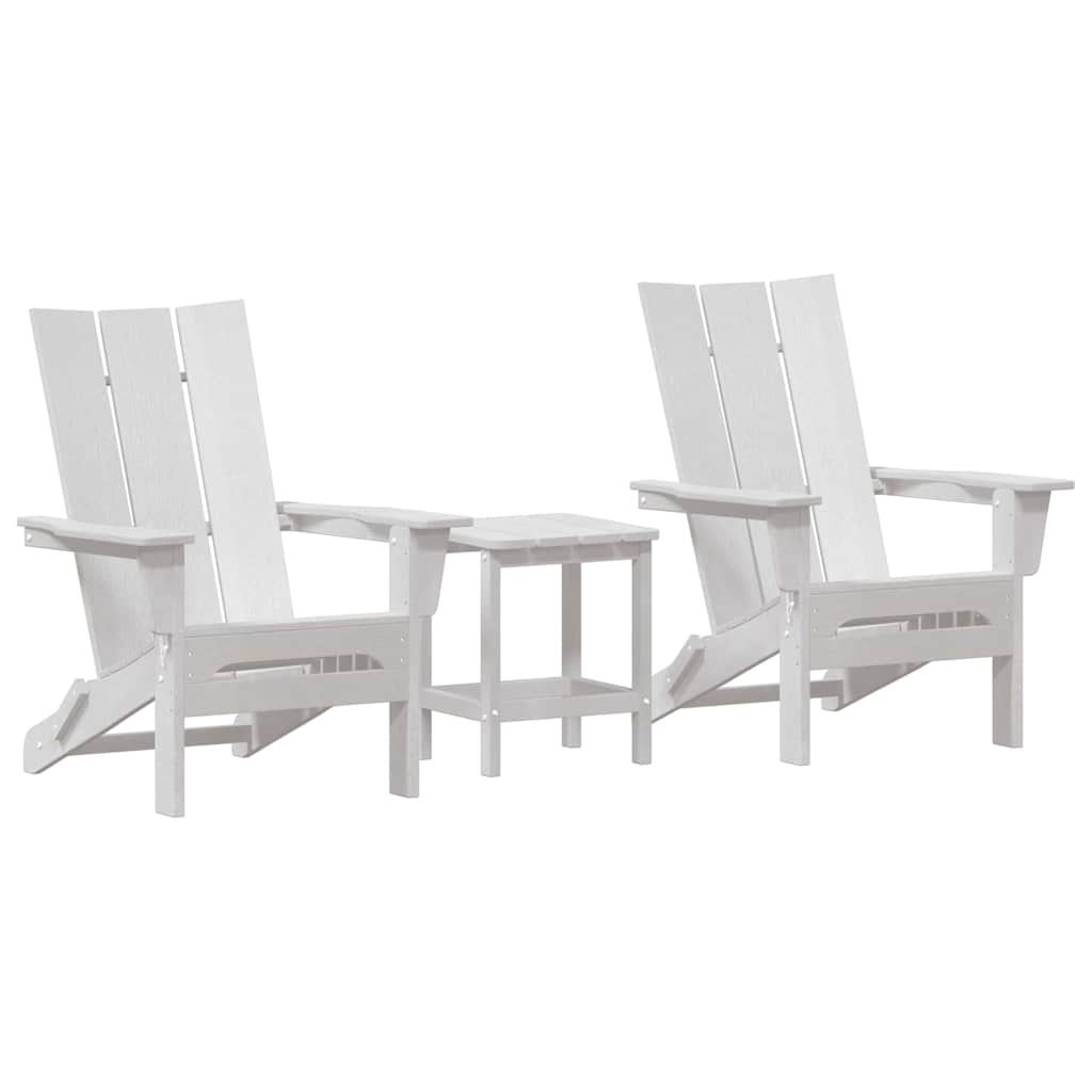 Garten Lounge Möbel 3 pcs Weiß 38 x 38 x 46cm Plastik