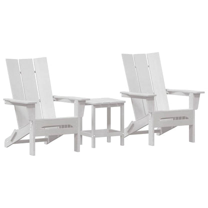 Garten Lounge Möbel 3 pcs Weiß 38 x 38 x 46cm Plastik