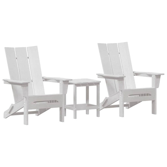 Garten Lounge Möbel 3 pcs Weiß 38 x 38 x 46cm Plastik