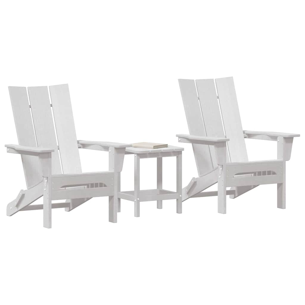 Garten Lounge Möbel 3 pcs Weiß 38 x 38 x 46cm Plastik