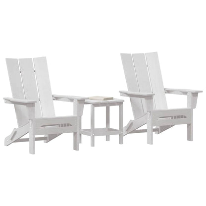 Garten Lounge Möbel 3 pcs Weiß 38 x 38 x 46cm Plastik