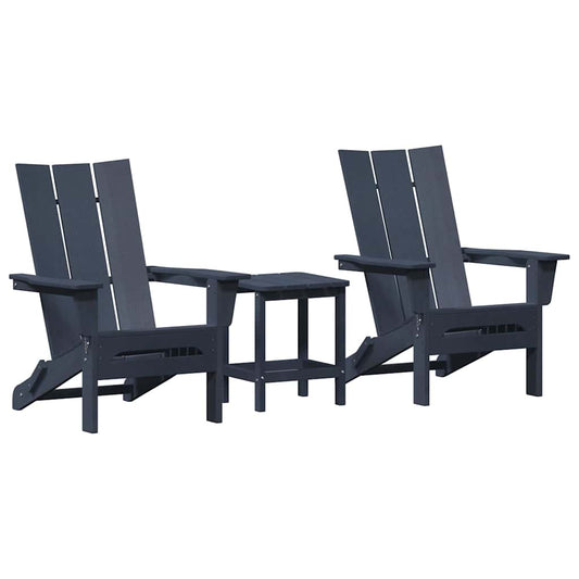 Garten Lounge Möbel 3 pcs Marineblau 38 x 38 x 46cm Plastik