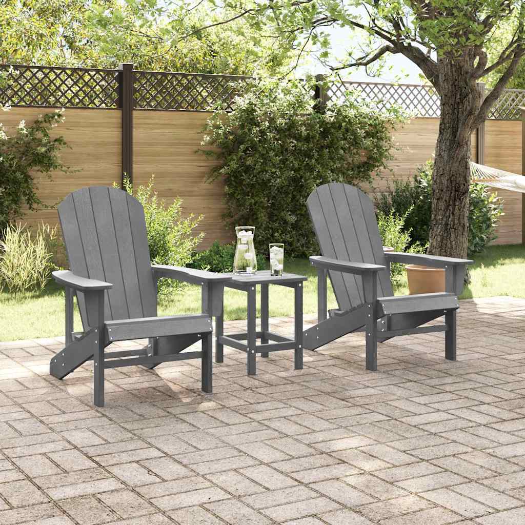 Garten Lounge Möbel 2 pcs Hellgrau 74 x 82 x 90cm Polyethylen
