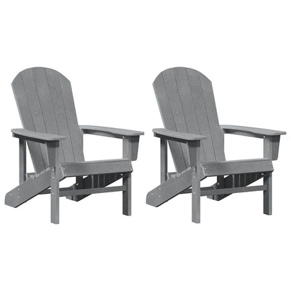 Garten Lounge Möbel 2 pcs Hellgrau 74 x 82 x 90cm Polyethylen