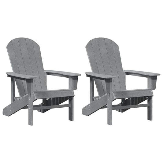 Garten Lounge Möbel 2 pcs Hellgrau 74 x 82 x 90cm Polyethylen