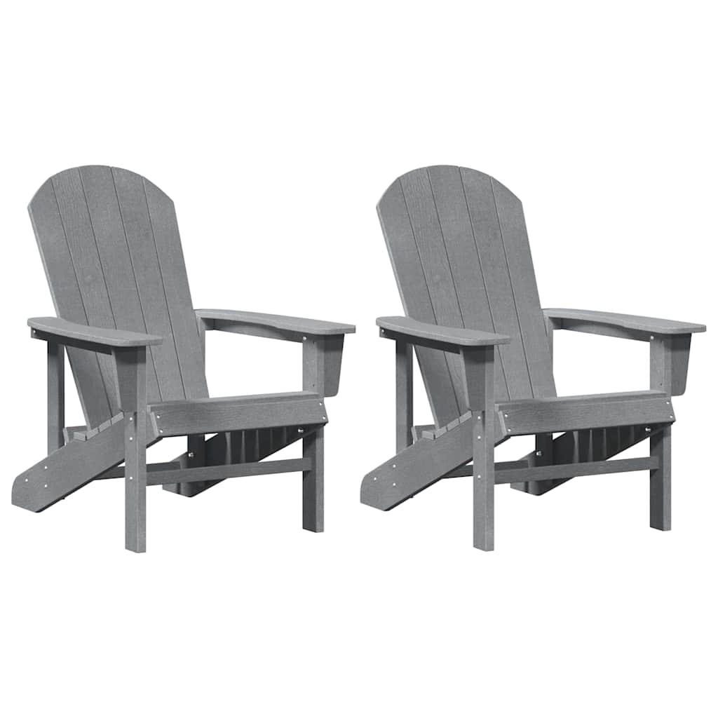 Garten Lounge Möbel 2 pcs Hellgrau 74 x 82 x 90cm Polyethylen