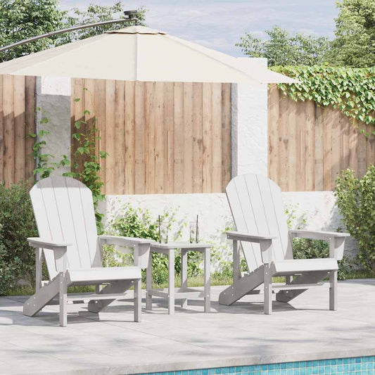 Garten Lounge Möbel 3 pcs Weiß 38 x 38 x 46cm Polyethylen