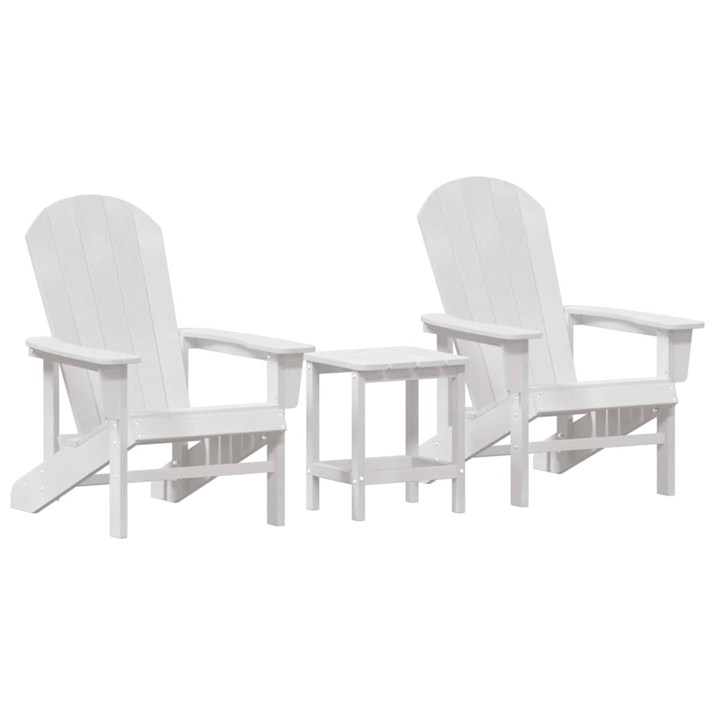 Garten Lounge Möbel 3 pcs Weiß 38 x 38 x 46cm Polyethylen