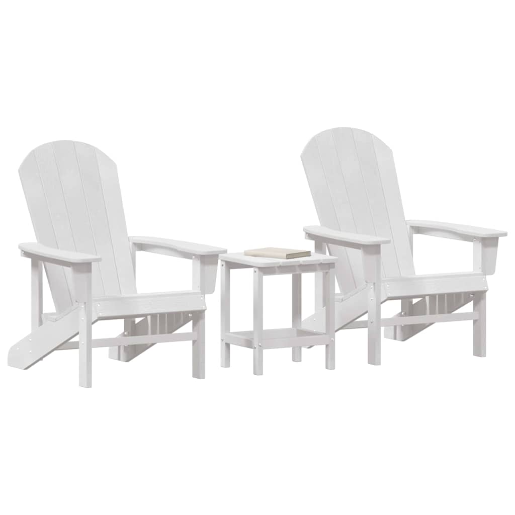 Garten Lounge Möbel 3 pcs Weiß 38 x 38 x 46cm Polyethylen