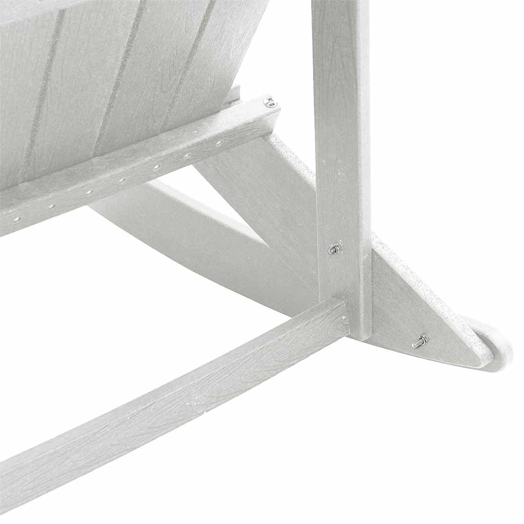 Adirondack Schaukelstühle 2 pcs Weiß HDPE