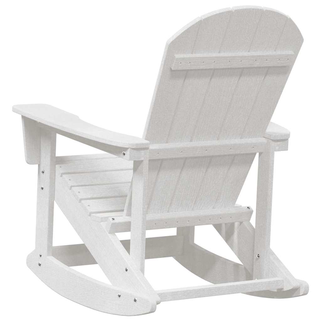Adirondack Schaukelstühle 2 pcs Weiß HDPE