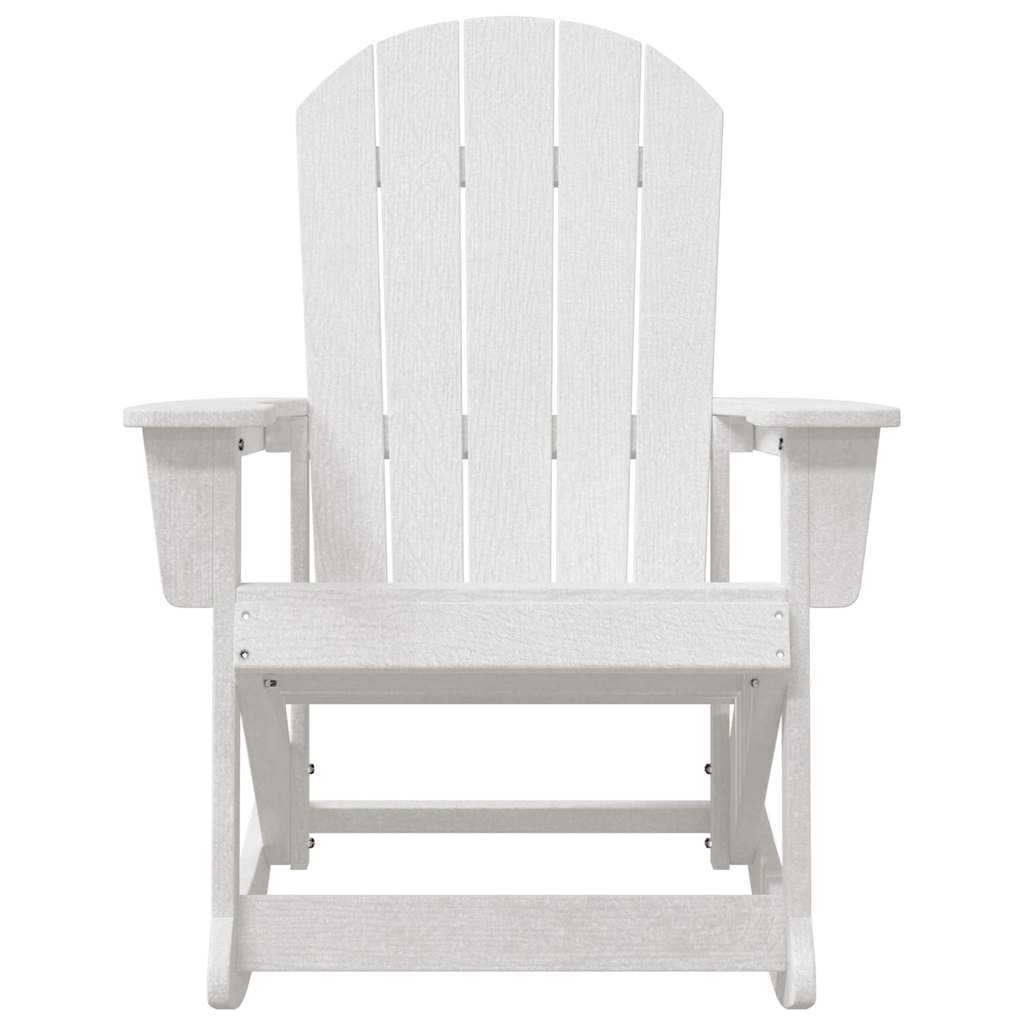Adirondack Schaukelstühle 2 pcs Weiß HDPE