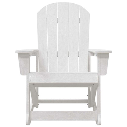 Adirondack Schaukelstühle 2 pcs Weiß HDPE