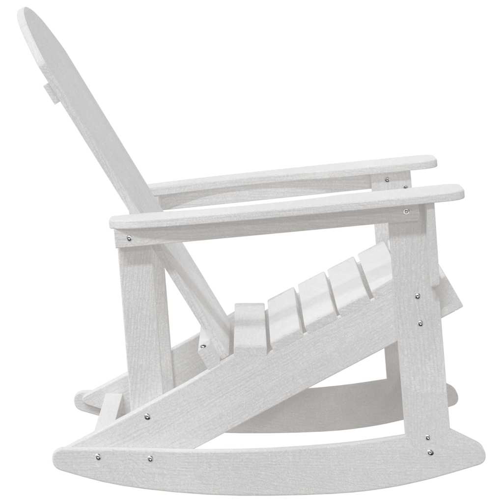 Adirondack Schaukelstühle 2 pcs Weiß HDPE