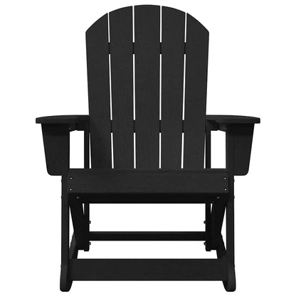 Adirondack Schaukelstühle 2 pcs Schwarz HDPE