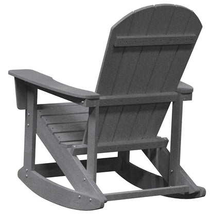 Adirondack Schaukelstühle 2 pcs Hellgrau HDPE