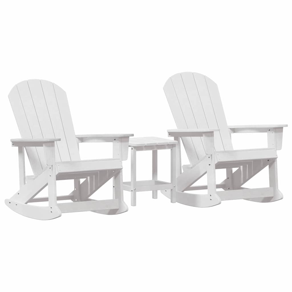 Garten Lounge Set Weiß HDPE