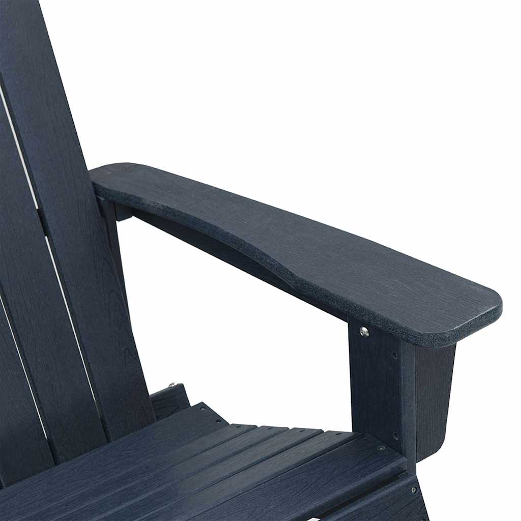 Garten Lounge Set 3 pcs Marineblau HDPE