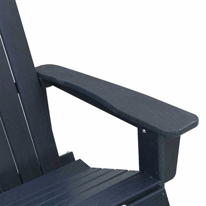 Garten Lounge Set 3 pcs Marineblau HDPE