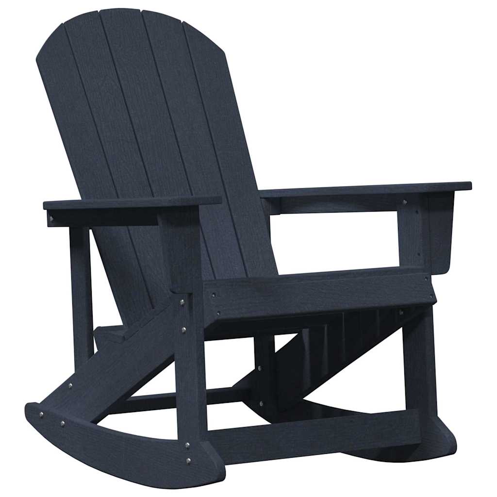 Garten Lounge Set 3 pcs Marineblau HDPE