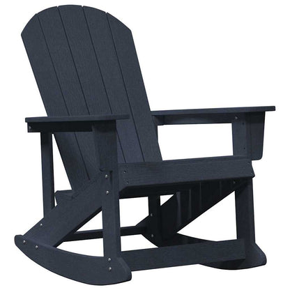 Garten Lounge Set 3 pcs Marineblau HDPE