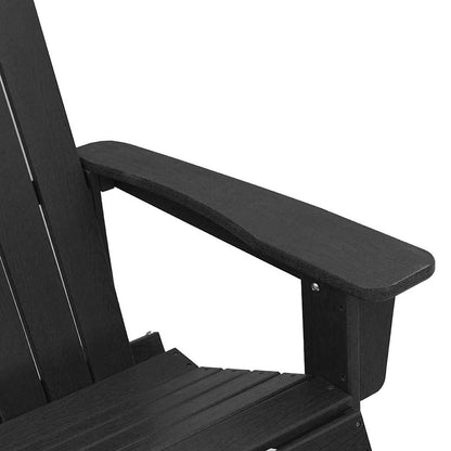 Garten Lounge Set 3 pcs Schwarz HDPE