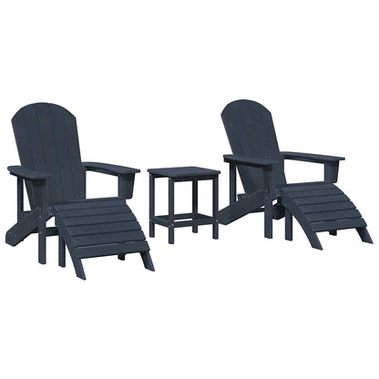 Garten Lounge Möbel 3 pcs Marineblau 38 x 38 x 46cm Plastik