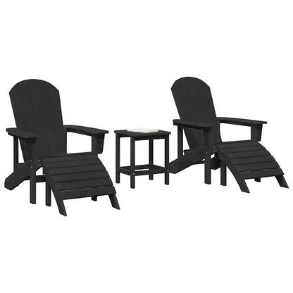 Garten Lounge Möbel 3 pcs Schwarz 38 x 38 x 46cm Plastik