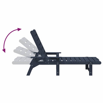 Garten Lounge Möbel 2-Person 2 pcs Marineblau 53 x 195.5 x 30cm