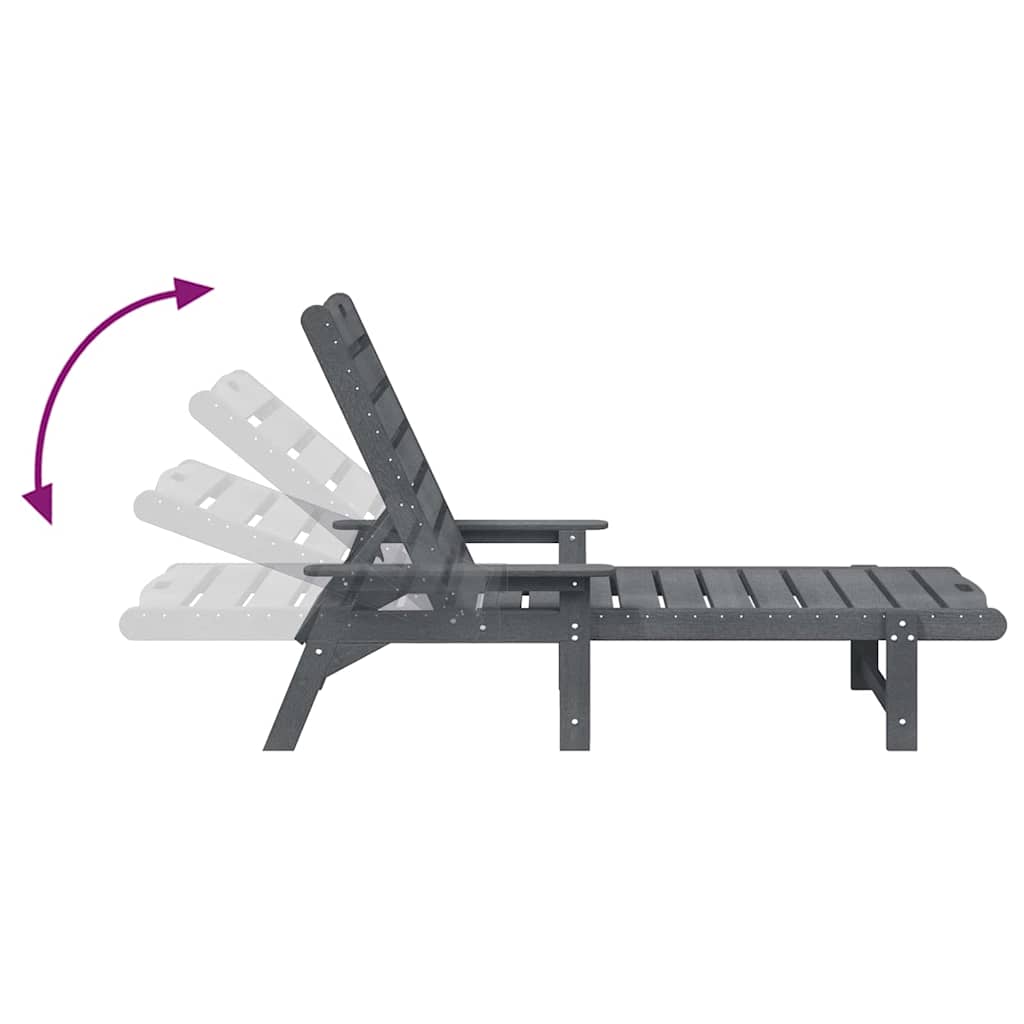 Garten Lounge Möbel 2-Person 2 pcs Hellgrau 53 x 195.5 x 30cm