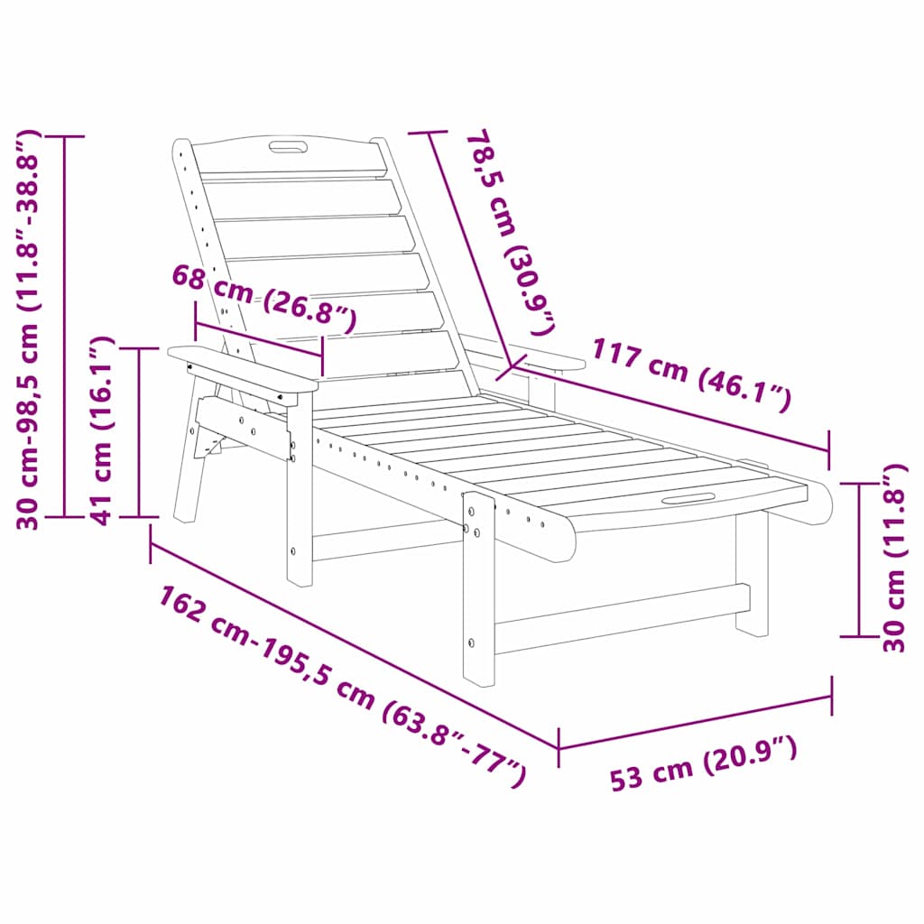 Garten Lounge Möbel 2-Person 2 pcs Hellgrau 53 x 195.5 x 30cm