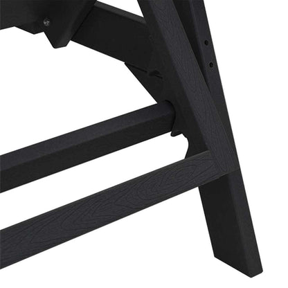 Garten Lounge Möbel 3 pcs Schwarz 38 x 38 x 46cm Polyethylen