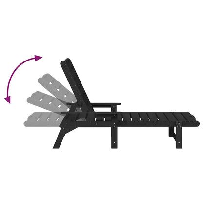 Garten Lounge Möbel 3 pcs Schwarz 38 x 38 x 46cm Polyethylen