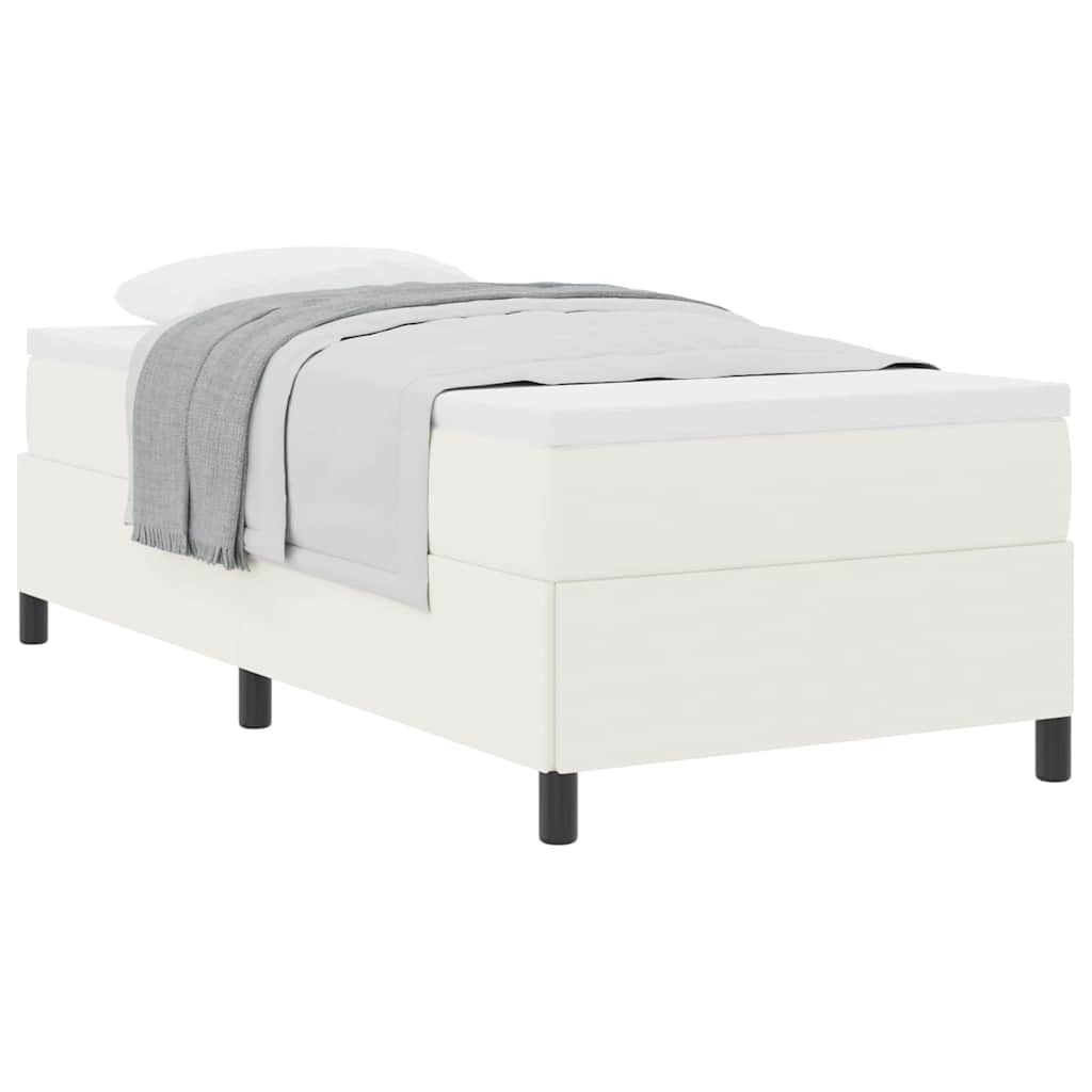 Bettgestell Creme 80 x 200 cm Cordstoff