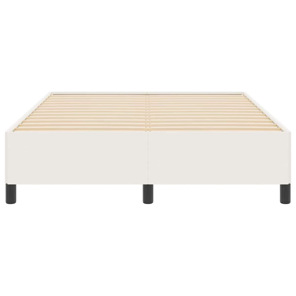 Bettgestell Creme 140 x 190 cm Cordstoff