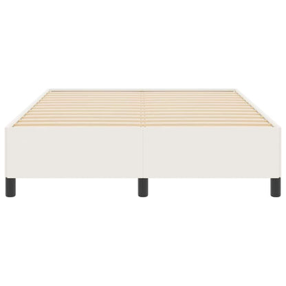 Bettgestell Creme 140 x 190 cm Cordstoff