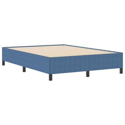 Bettgestell Blau 140 x 190 cm Cordstoff