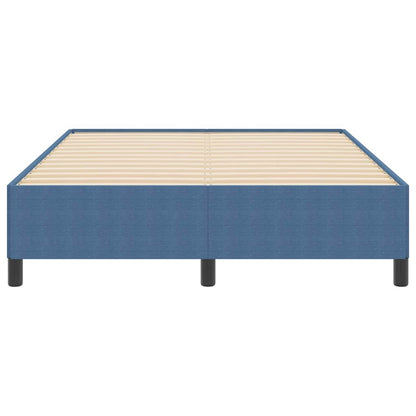 Bettgestell Blau 140 x 190 cm Cordstoff