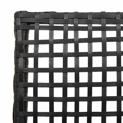 Gartenstuhl 2 pcs Schwarz 53 x 60 x 85 cm Poly-Rattan